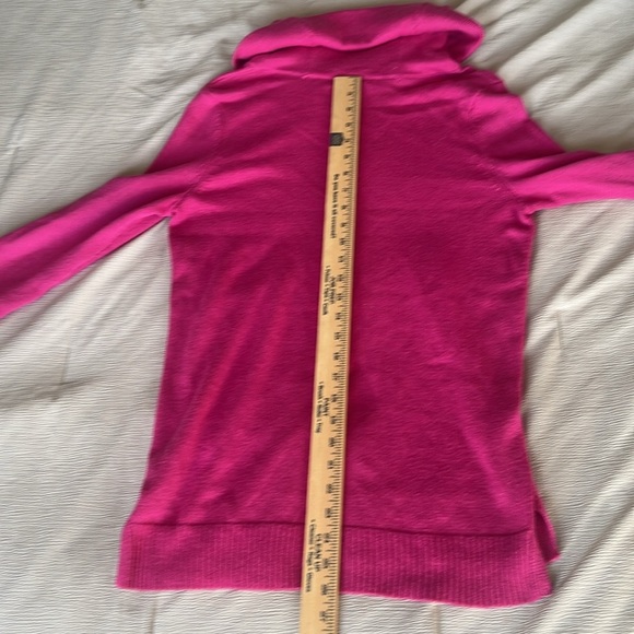 Lauren Ralph Lauren Petite Medium Fuschia Roll Down Neck Sweater - Picture 5 of 7
